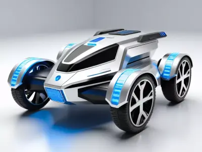 Futuristic OffRoad Vehicle 3D model