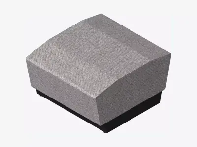 Furniture - Seating - Contemporary - Blume - Extension Low-poly 3D model