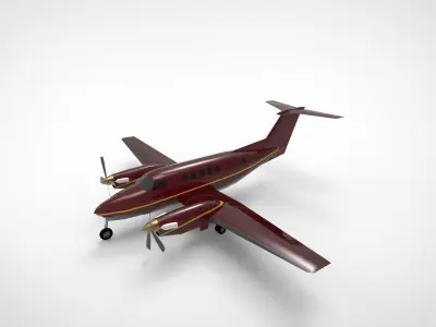 Beechcraft King Air 3D model
