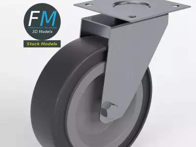 Trolley wheel 1 3D model