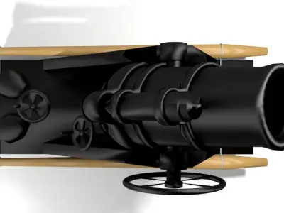 Mortar - Type Minenwerfer 3D model