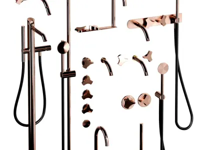 Ziqq Taps For Washbasin  Bidet Low-poly 3D model