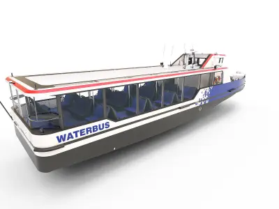 WaterBus ferries 3D model