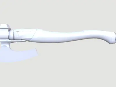 Viking Axe Low-poly 3D model game-ready Low-poly 3D model