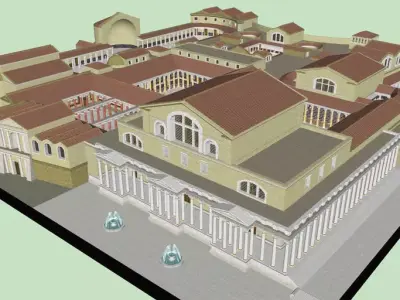 roman palace Free 3D model
