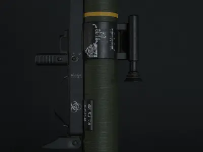 rocket launcher Low-poly 3D model shop