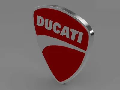 ducati logo 3D model by Sergey