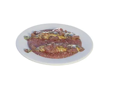 3D Food Fish Balado With Rig 3D model