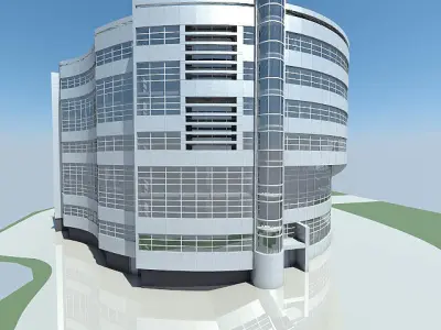 Office Building 02 Low-poly 3D model purchase