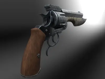 Gunblade revolver 3D model