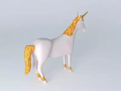Fairytale unicorn 3D model