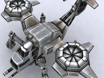 3DRT - Sci-Fi Forces - Gunship 2  Low-poly 3D model