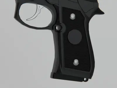 GUN Umarex Beretta M92 FS Black Pistol 3D model