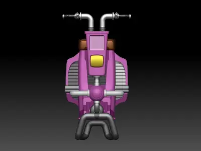 sh effect Figuarts bike for Bulma or dr slump 3D print model