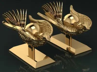 The legendary soaring wing bird 3D model