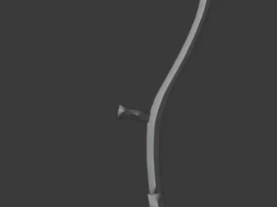 Scythe flaming 3D model