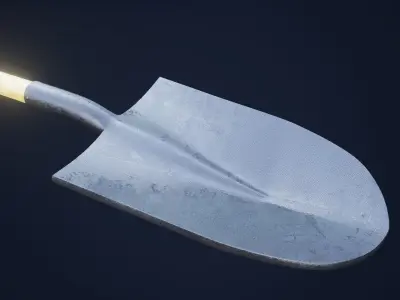Shovel 1 Plus 1 PBR Game Ready Low-poly 3D model