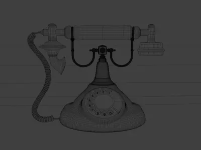 Vintage Telephone 3D model