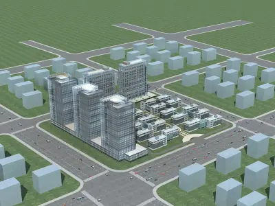 Office Building 3D model 165