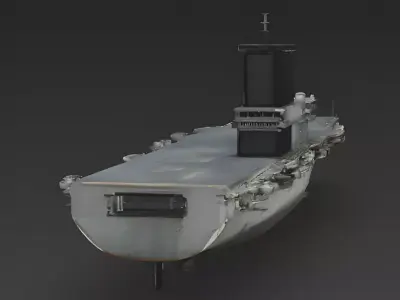 Amphibious Assault Ship 3d model Low-poly 3D model