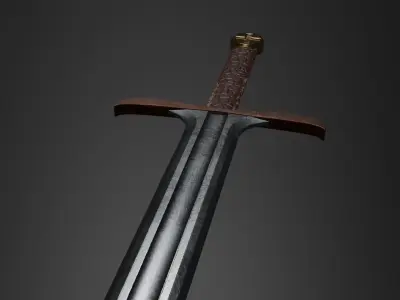 Medieval Sword Free 3D model buy
