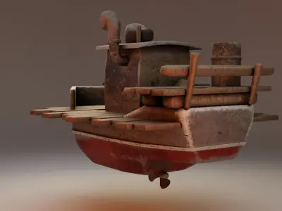 Old Boat 3D model