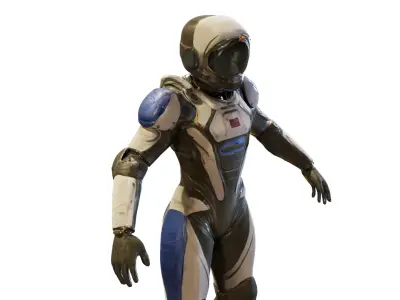 Sci-Fi Humanoid Robot Character 3D model