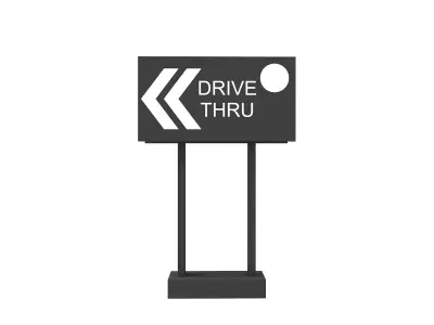 Street Billboard 3D model buy