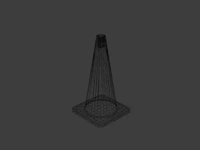 Traffic Cone Free 3D model