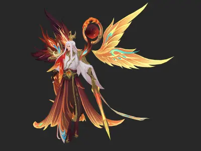 angel Low-poly 3D model buy