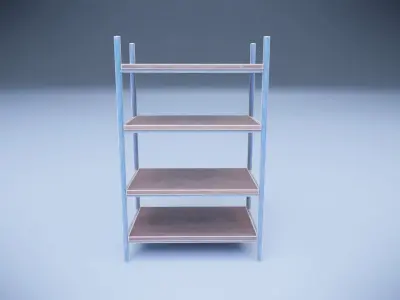Rack for work Low-poly 3D model