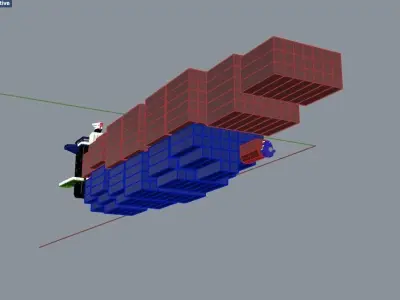 138 Lpp Container Ship Free 3D model