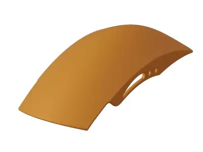 Plastic Bike Mudguard Toy 3D model