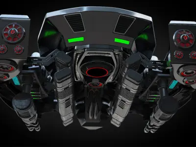 drone spaceship 3D model