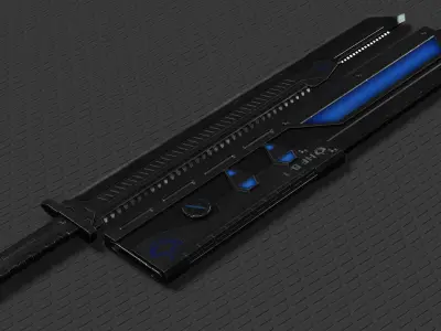 Sci Fi High Frequency Sword 3D model
