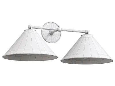 Arno 2 Light Wall Sconce By Arhaus 3D model