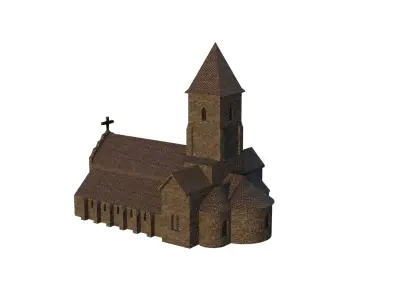 Church blender 3D 3D model