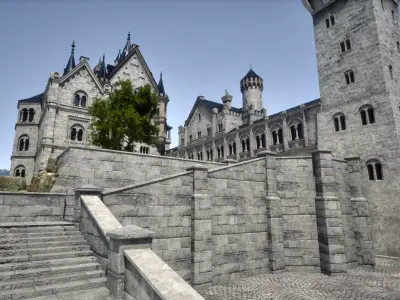 Castle Neuschwanstein Germany 3D model