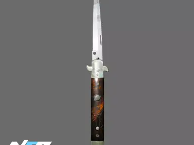 Stiletto Knife CS GO Knife Low-poly 3D model