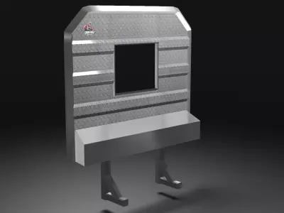 Semi Truck Back Rack Low-poly 3D model