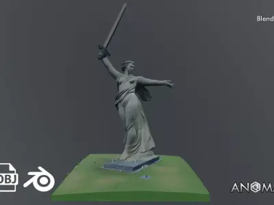Statue of stalingrad 3D model