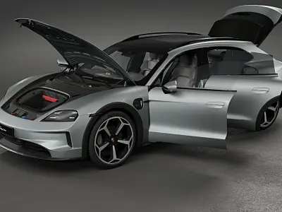 2025 Porsche Taycan Cross Turismo 3D model purchase