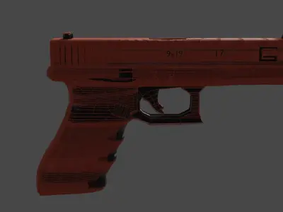 Glock 17 Gen 4 3D model