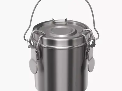 Guerrilla Painter Plein Air 10oz Stainless Steel Brush Washer  3D model