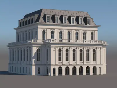 Modern City Building 004 3D model