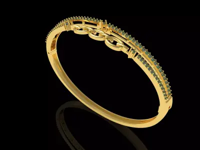 Art Deco Bracelet 17 3D print model