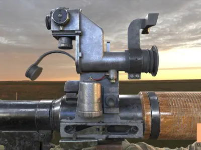 FPS Rocket Launcher Animation Low-poly 3D model