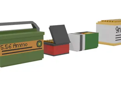 Crates Ammo Box 3D model