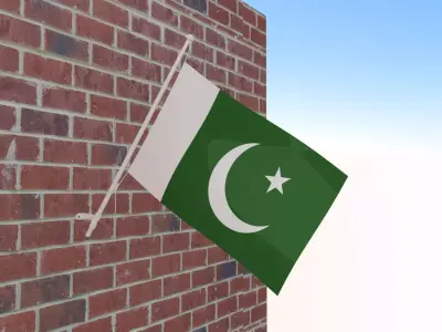 Islamic Republic of Pakistan flag 3D model