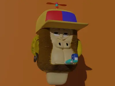 3d monkey nft 3D model